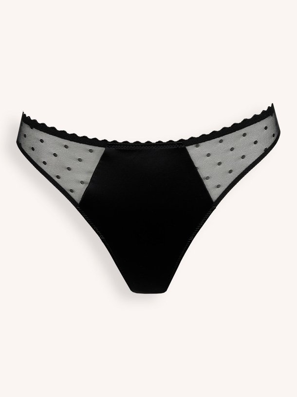 Ontdek de Noova mesh string van Marie Jo in de kleur Zwart bij Orangebag. Op werkdagen voor 21:45 besteld, morgen in huis.