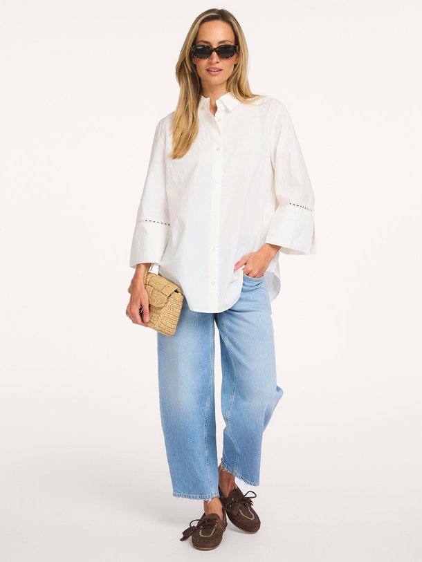 Ontdek de Mallen organic cotton blouse van Modstrom in de kleur Off-white bij Orangebag. Op werkdagen voor 21:45 besteld, morgen in huis.