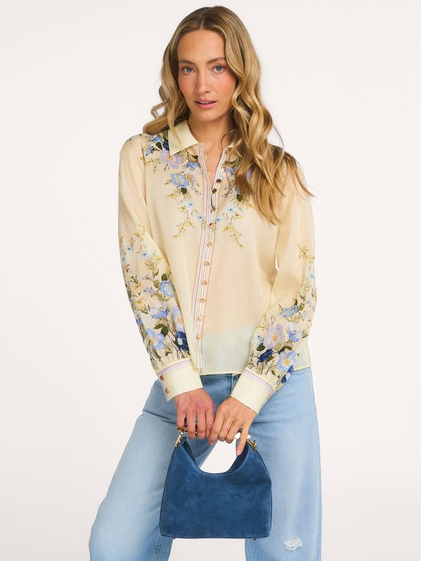 Ontdek de YELLOW FLORAL ORGANZA BLOUSE van Self Portrait bij Orangebag. Op werkdagen voor 21:45 besteld, morgen in huis.