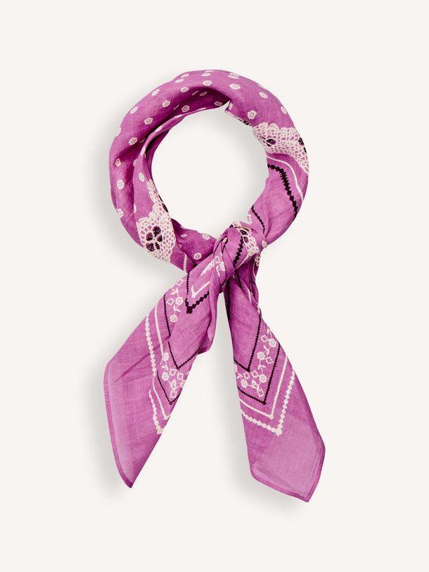 Ontdek de Lacia katoenen sjaal met print van Becksondergaard in de kleur Roze bij Orangebag. Op werkdagen voor 21:45 besteld, morgen in huis.
