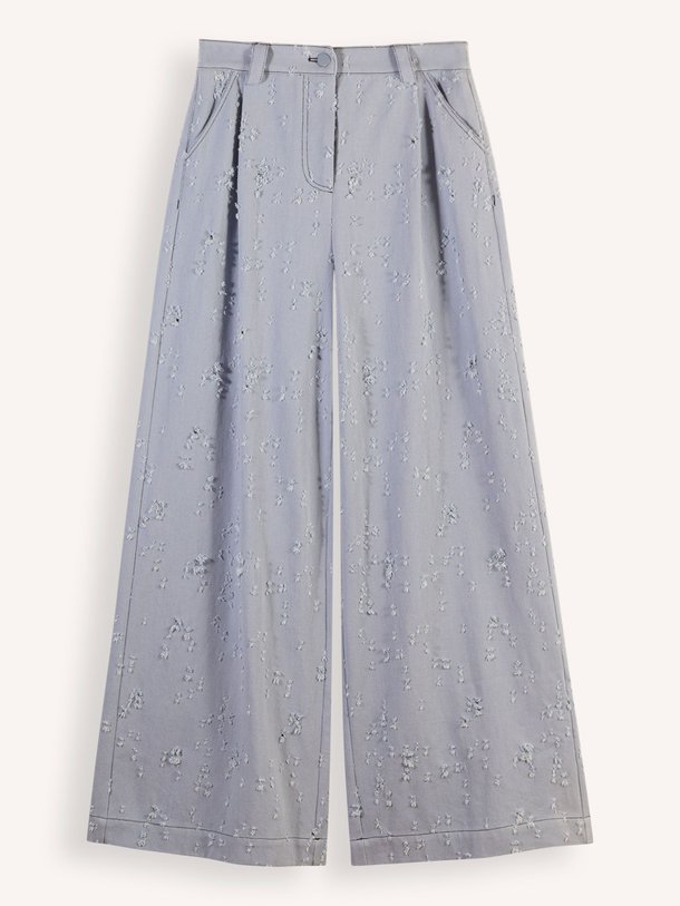 Ontdek de Sylvia katoenen broek van Hofmann Copenhagen in de kleur lichtblauw bij Orangebag. Op werkdagen voor 21:45 besteld, morgen in huis.