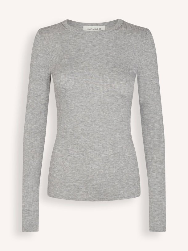 Ontdek de Petricia viscosemix gemêleerde rib longsleeve van Sofie Schnoor in de kleur grijs bij Orangebag. Op werkdagen voor 21:45 besteld, morgen in huis.