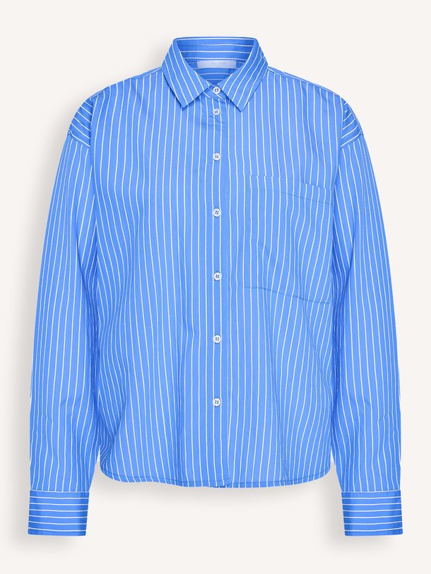 Ontdek de Lise viscosemix gestreepte blouse van By-Bar in de kleur Blauw bij Orangebag. Op werkdagen voor 21:45 besteld, morgen in huis.