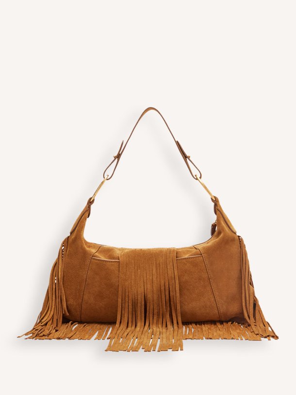 Ontdek de Suède schoudertas van Vanessa Bruno in de kleur Cognac bij Orangebag. Op werkdagen voor 21:45 besteld, morgen in huis.