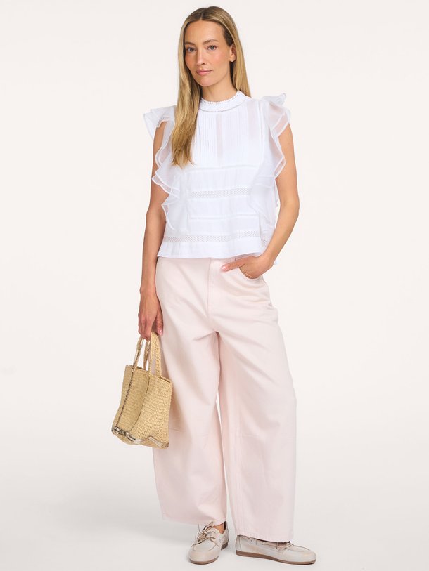 Ontdek de Kristel Frill Top van Second Female bij Orangebag. Op werkdagen voor 21:45 besteld, morgen in huis.