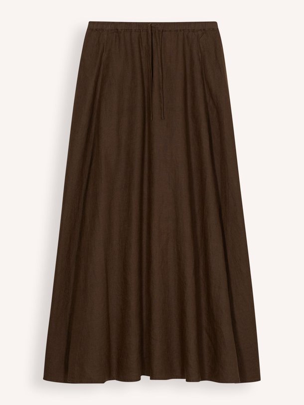 Ontdek de Linnen maxi rok van Closed in de kleur Donkerbruin bij Orangebag. Op werkdagen voor 21:45 besteld, morgen in huis.