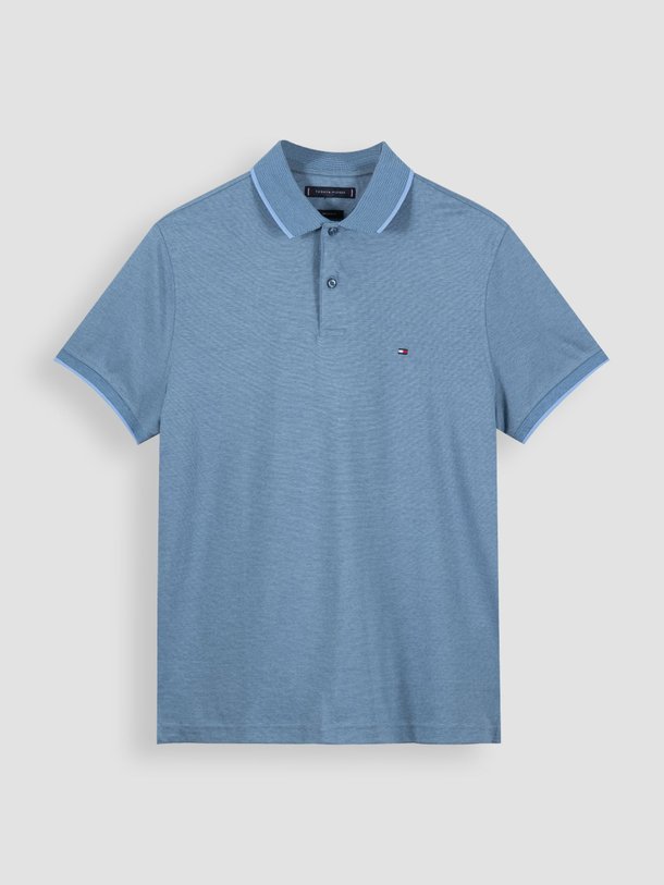 Ontdek de Katoenen gemêleerde polo van Tommy Hilfiger in de kleur blauw bij Orangebag. Op werkdagen voor 21:45 besteld, morgen in huis.
