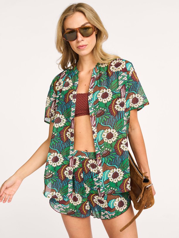 Ontdek de Mila katoenen blouse met dessin van Love Stories in de kleur bruin bij Orangebag. Op werkdagen voor 21:45 besteld, morgen in huis.