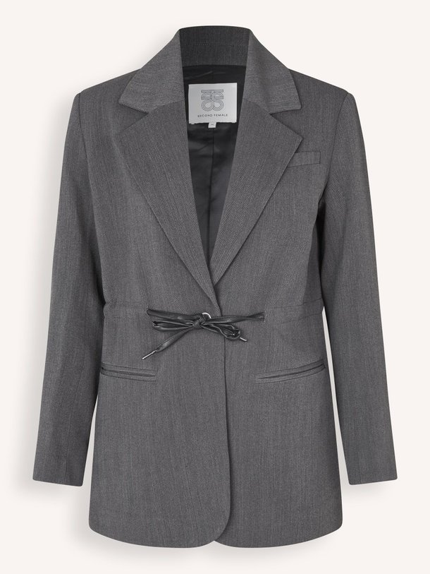 Ontdek de Ruban viscosemix gemêleerde blazer van Second Female in de kleur donkergrijs bij Orangebag. Op werkdagen voor 21:45 besteld, morgen in huis.