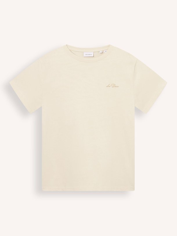 Ontdek de Crew organic cotton logo T-shirt van Les Deux in de kleur ecru bij Orangebag. Op werkdagen voor 21:45 besteld, morgen in huis.