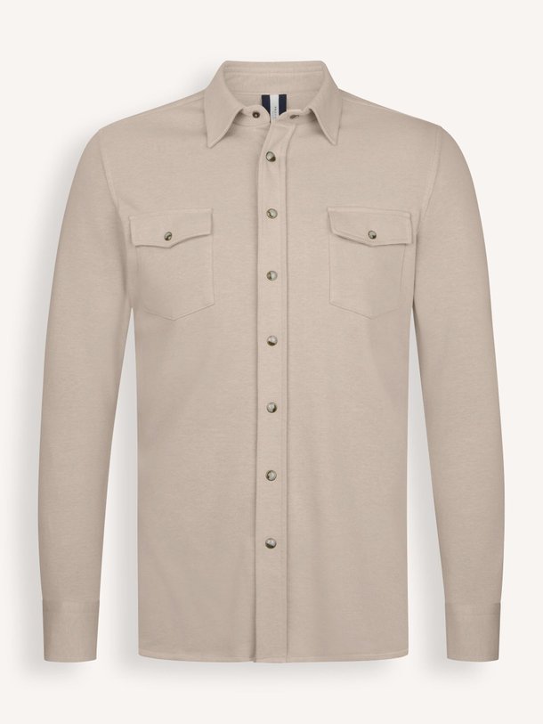 Ontdek de Katoenmix overshirt van Profuomo in de kleur Beige bij Orangebag. Op werkdagen voor 21:45 besteld, morgen in huis.
