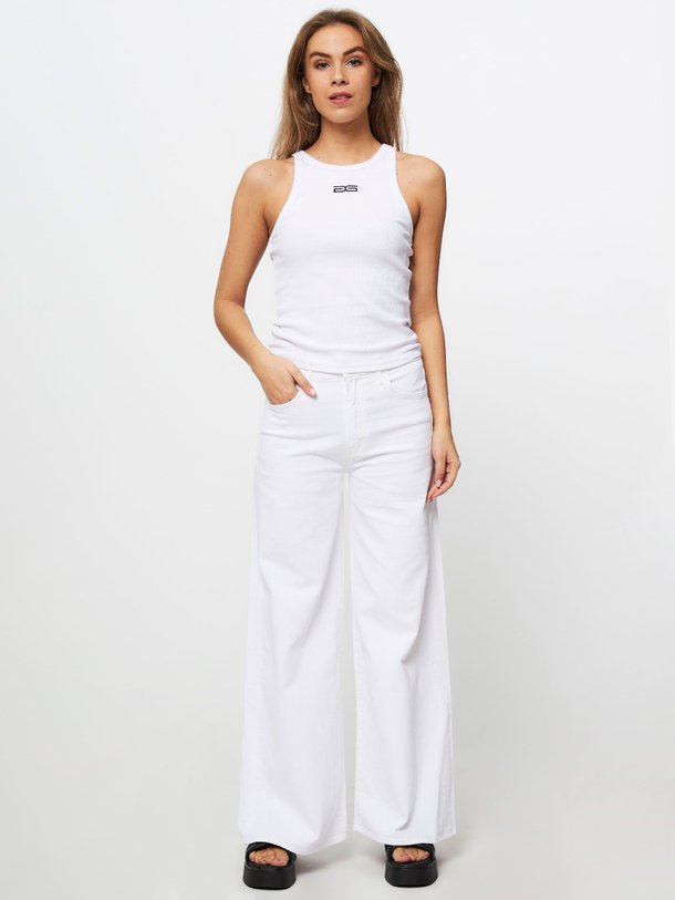 Ontdek de The Undercover high waist wide leg jeans van Mother in de kleur wit bij Orangebag. Op werkdagen voor 21:45 besteld, morgen in huis.