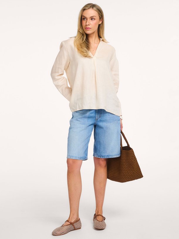Ontdek de Linnen top van Greek Archaic Kori in de kleur Crème bij Orangebag. Op werkdagen voor 21:45 besteld, morgen in huis.