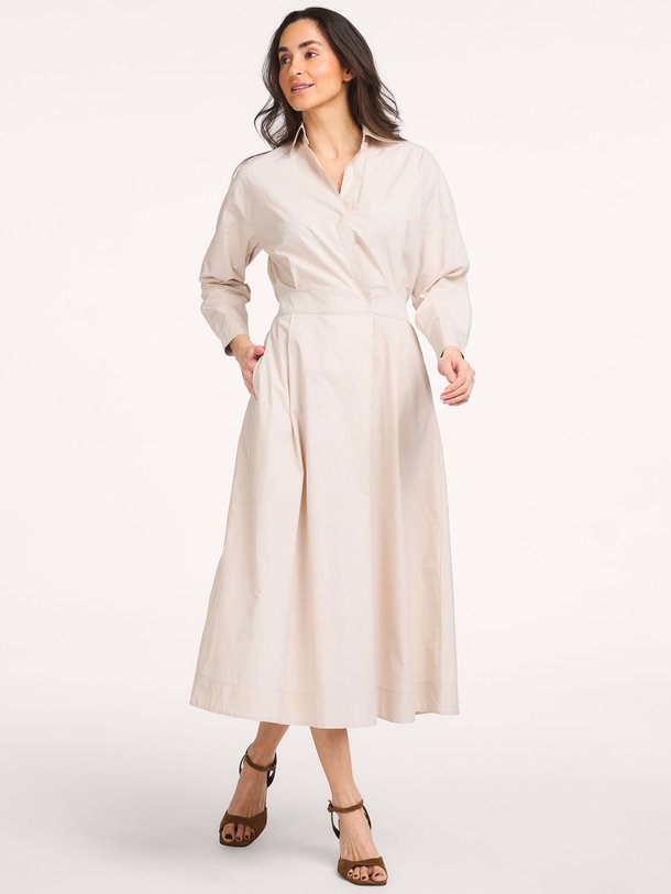 Ontdek de Katoenen maxi jurk van No Man's Land in de kleur Zand bij Orangebag. Op werkdagen voor 21:45 besteld, morgen in huis.