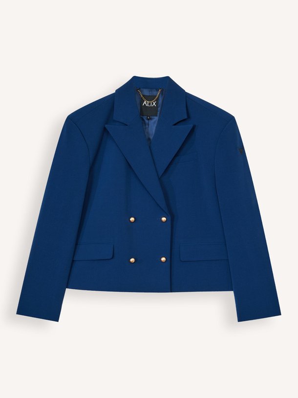 Ontdek de Viscosemix blazer van Alix The Label in de kleur Donkerblauw bij Orangebag. Op werkdagen voor 21:45 besteld, morgen in huis.