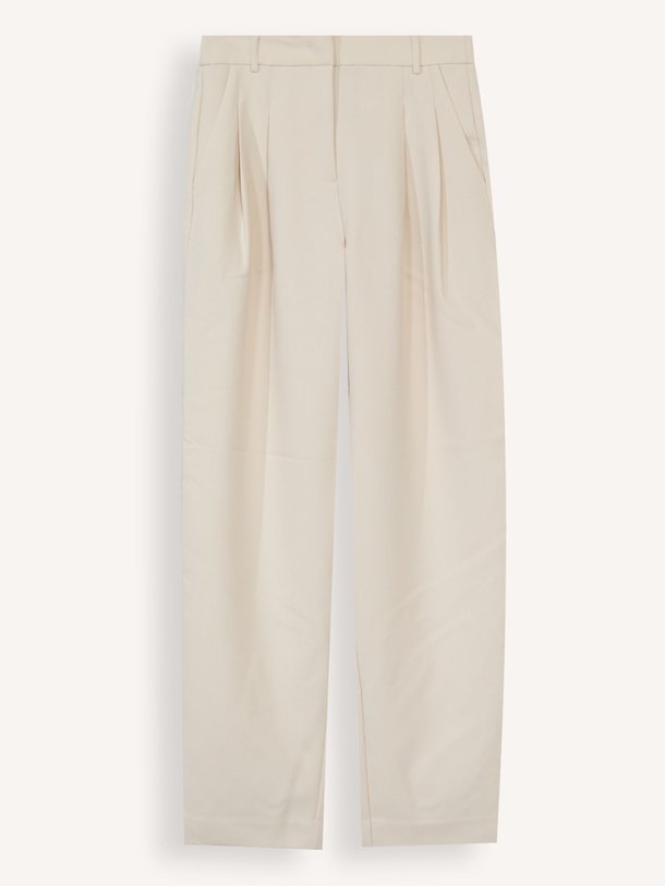 Ontdek de Vola viscosemix pantalon van Co'Couture in de kleur ecru bij Orangebag. Op werkdagen voor 21:45 besteld, morgen in huis.