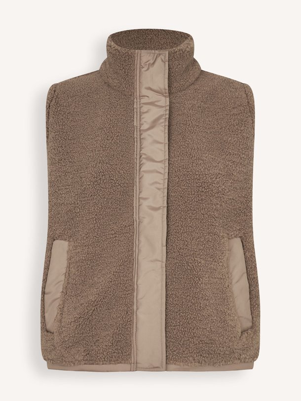 Ontdek de Safrost geweven teddy gilet van Samsoe Samsoe in de kleur Bruin bij Orangebag. Op werkdagen voor 21:45 besteld, morgen in huis.