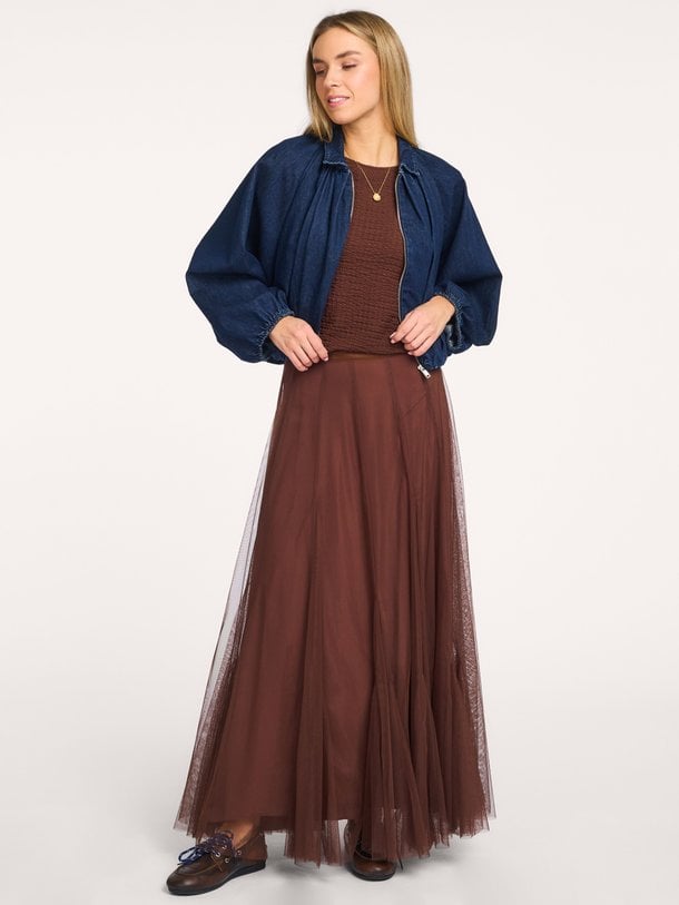 Dante 6 Taryn tulle maxi rok - Bruin Ontdek de Taryn tulle maxi rok van Dante 6 in de kleur Bruin bij Orangebag. Op werkdagen voor 21:45 besteld, morgen in huis.