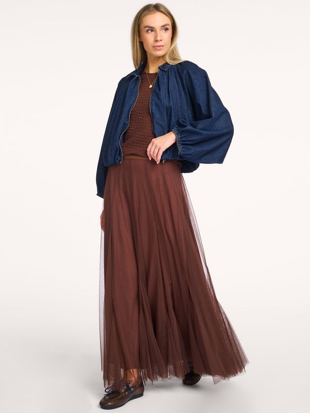 Dante 6 Taryn tulle maxi rok - Bruin Ontdek de Taryn tulle maxi rok van Dante 6 in de kleur Bruin bij Orangebag. Op werkdagen voor 21:45 besteld, morgen in huis.
