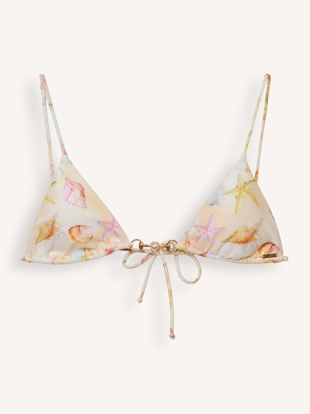 Ontdek de Georgia voorgevormde bikinitop met print van The Lola Club in de kleur ecru bij Orangebag. Op werkdagen voor 21:45 besteld, morgen in huis.