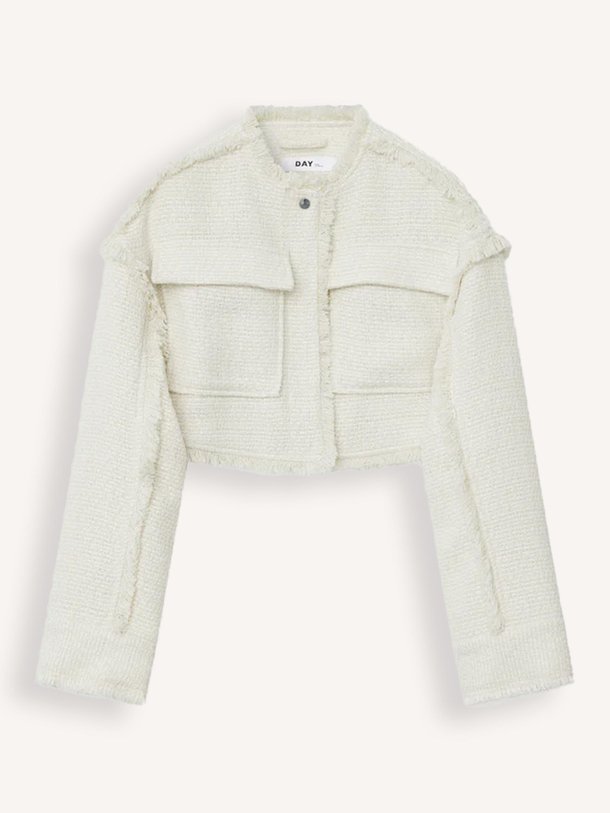 Ontdek de Violette geweven bouclé jasje van DAY Birger et Mikkelsen in de kleur off-white bij Orangebag. Op werkdagen voor 21:45 besteld, morgen in huis.