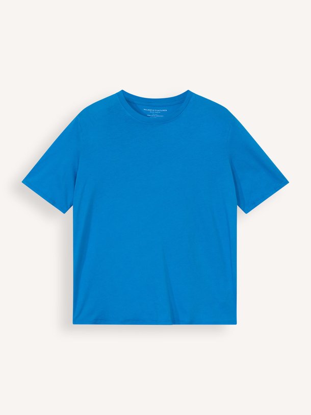 Majestic Filatures M537 Organic Cotton T-Shirt - Blauw Ontdek de M537 Organic cotton T-shirt van Majestic Filatures in de kleur blauw bij Orangebag. Op werkdagen voor 21:45 besteld, morgen in huis.