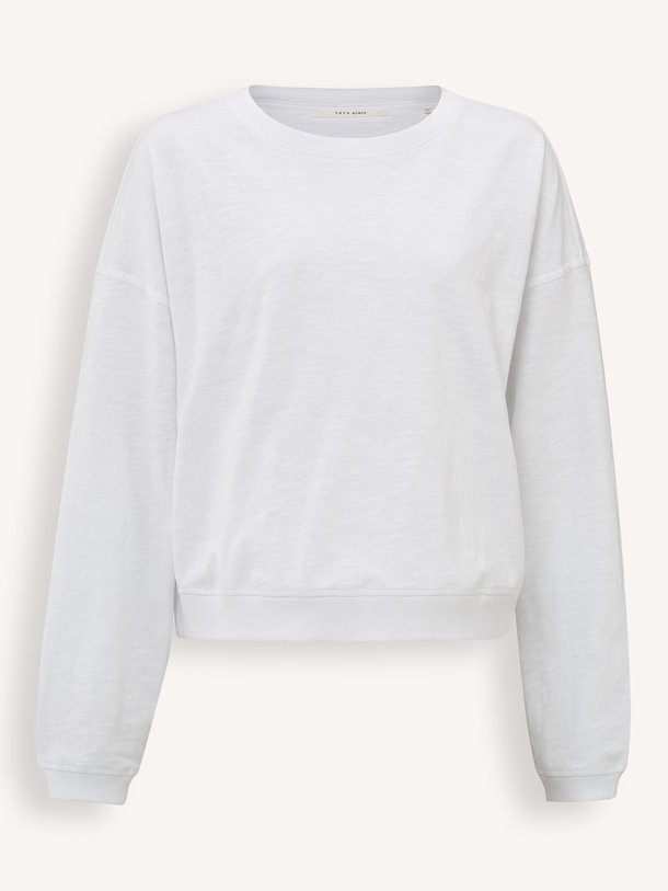 Ontdek de Katoenen gemêleerde longsleeve van Yaya in de kleur wit bij Orangebag. Op werkdagen voor 21:45 besteld, morgen in huis.
