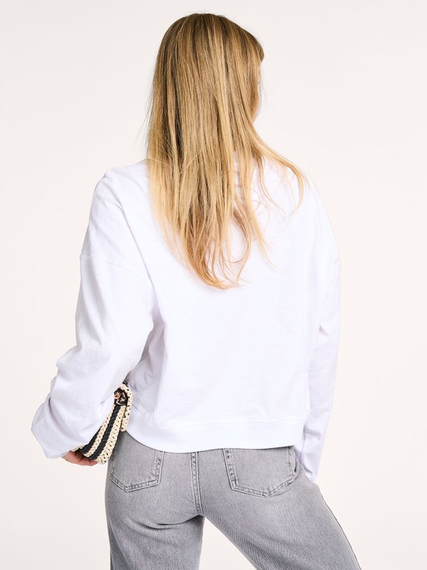 Ontdek de Katoenen gemêleerde longsleeve van Yaya in de kleur wit bij Orangebag. Op werkdagen voor 21:45 besteld, morgen in huis.