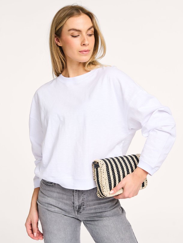 Ontdek de Katoenen gemêleerde longsleeve van Yaya in de kleur wit bij Orangebag. Op werkdagen voor 21:45 besteld, morgen in huis.