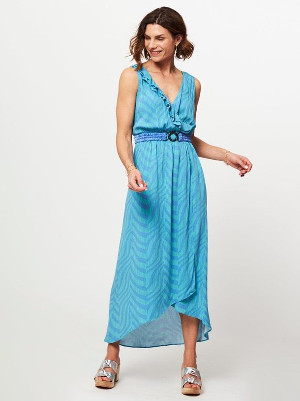 Ontdek de Chicago viscose jurk met print van Freebird in de kleur blauw bij Orangebag. Op werkdagen voor 21:45 besteld, morgen in huis.