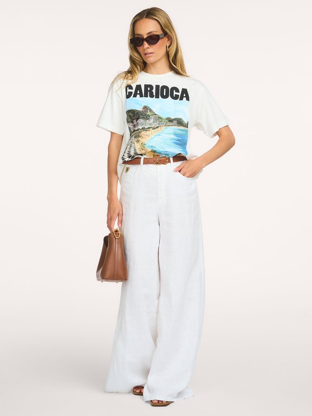 Ontdek de LANDSCAPE CARIOCA OFF-WHITE RELAXED T-SHIRT van Farm Rio bij Orangebag. Op werkdagen voor 21:45 besteld, morgen in huis.