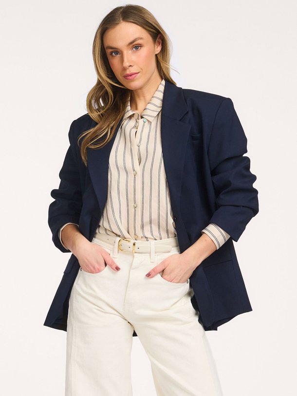 Ontdek de Modalmix gestreepte blouse van Summum in de kleur Ecru bij Orangebag. Op werkdagen voor 21:45 besteld, morgen in huis.