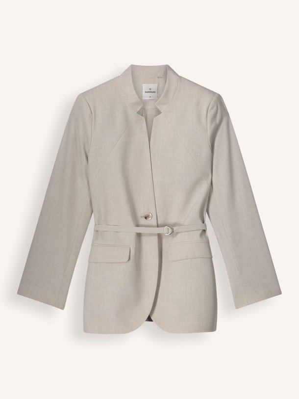 Ontdek de Viscosemix gemêleerde blazer van Summum in de kleur beige bij Orangebag. Op werkdagen voor 21:45 besteld, morgen in huis.