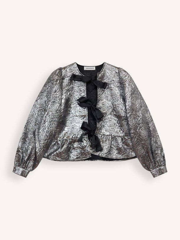 Ontdek de Sadie katoenmix metallic top van Sofie Schnoor in de kleur zilverkleur bij Orangebag. Op werkdagen voor 21:45 besteld, morgen in huis.