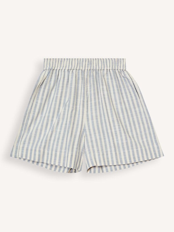 Ontdek de Nancy viscose/katoenmix gestreepte short van Knit-ted in de kleur Blauw bij Orangebag. Op werkdagen voor 21:45 besteld, morgen in huis.