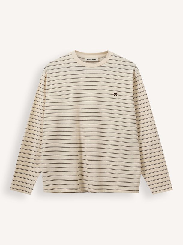 Ontdek de Masy katoenen gestreepte longsleeve van Sofie Schnoor in de kleur Crème bij Orangebag. Op werkdagen voor 21:45 besteld, morgen in huis.