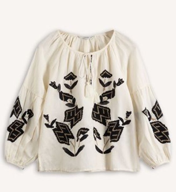 Ontdek de Katoen/linnenmix top met borduursel van Summum in de kleur ecru bij Orangebag. Op werkdagen voor 21:45 besteld, morgen in huis.