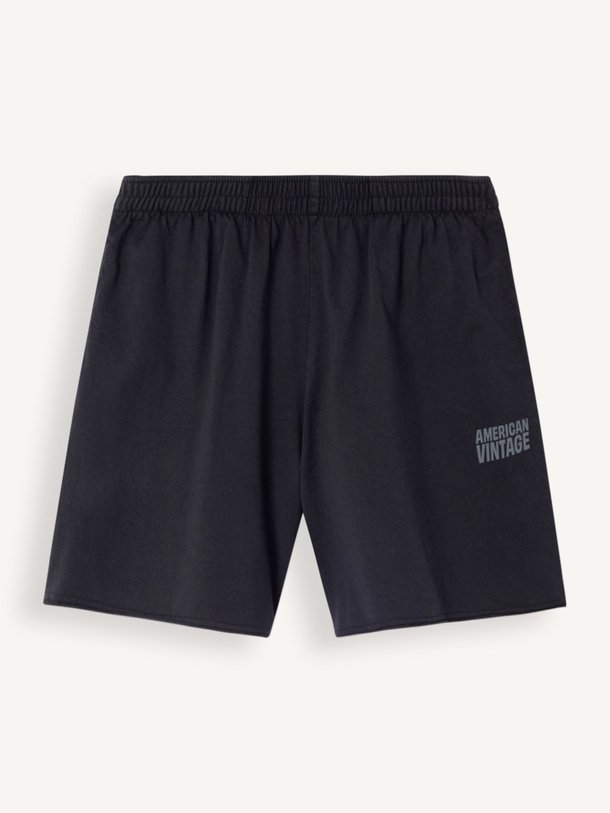 Ontdek de Gixy katoenen logo sweatshort van American Vintage in de kleur Zwart bij Orangebag. Op werkdagen voor 21:45 besteld, morgen in huis.