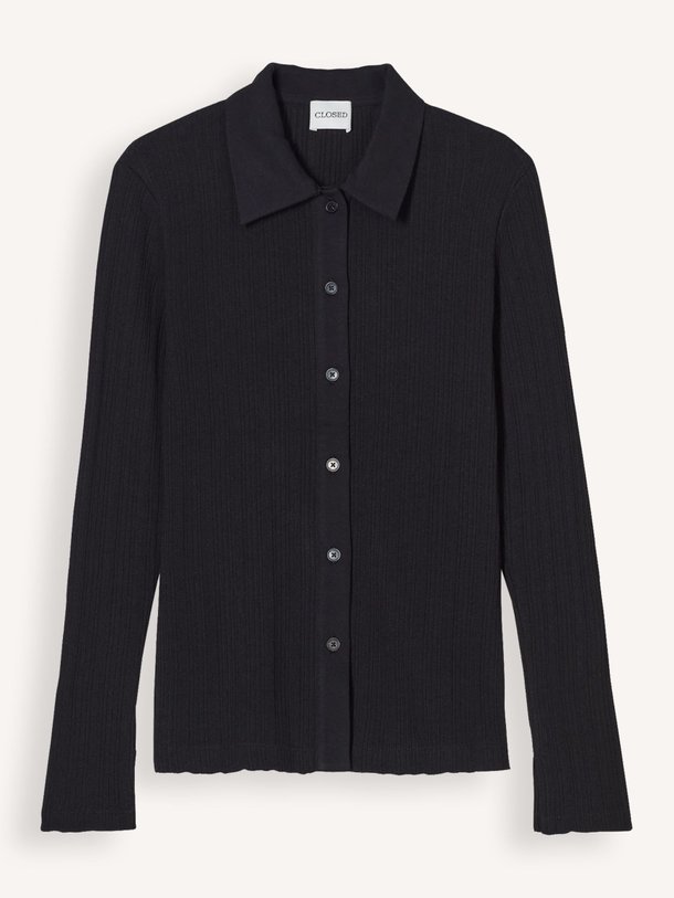 Ontdek de Organic cotton gebreide blouse van Closed in de kleur zwart bij Orangebag. Op werkdagen voor 21:45 besteld, morgen in huis.