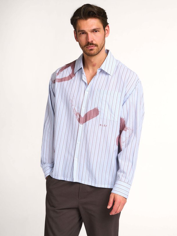 Ontdek de Katoenmix gestreept overhemd van OLAF bij Orangebag. Op werkdagen voor 21:45 besteld, morgen in huis.