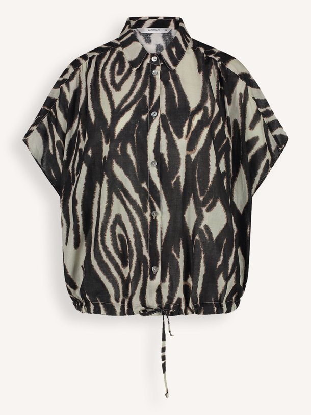 Ontdek de X Quinty Katoenen blouse met print van Summum in de kleur zwart bij Orangebag. Op werkdagen voor 21:45 besteld, morgen in huis.