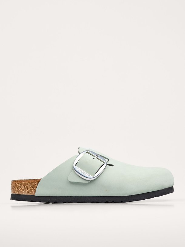 Ontdek de Boston nubuck instappers van Birkenstock in de kleur mintgroen bij Orangebag. Op werkdagen voor 21:45 besteld, morgen in huis.