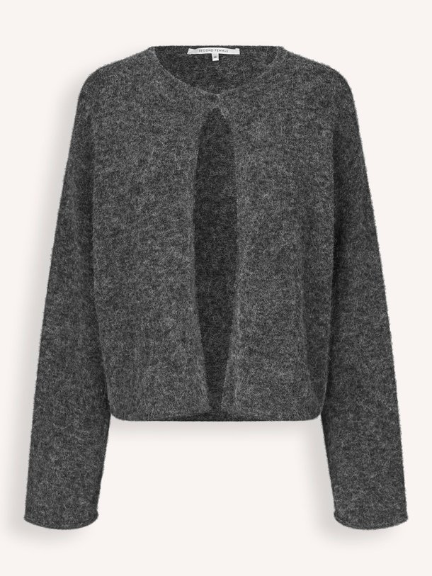 Ontdek de Aina mohairmix gemêleerd vest van Second Female in de kleur donkergrijs bij Orangebag. Op werkdagen voor 21:45 besteld, morgen in huis.
