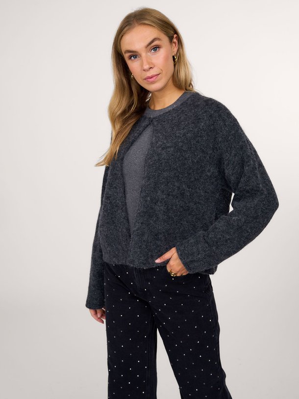 Ontdek de Aina mohairmix gemêleerd vest van Second Female in de kleur donkergrijs bij Orangebag. Op werkdagen voor 21:45 besteld, morgen in huis.