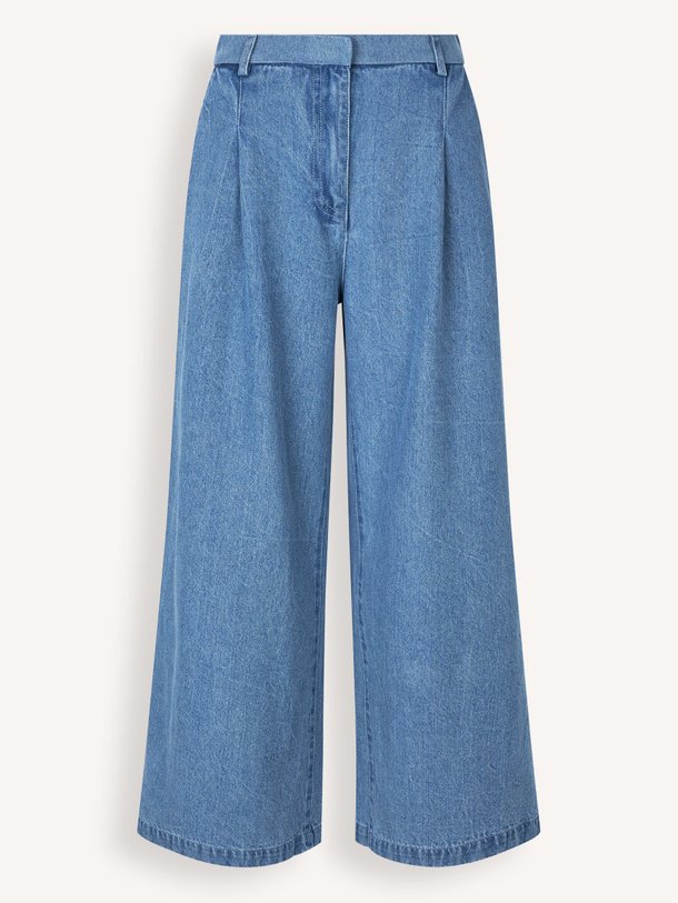 Ontdek de Minni high waist wide leg non-stretch jeans van Modstrom in de kleur blauw bij Orangebag. Op werkdagen voor 21:45 besteld, morgen in huis.