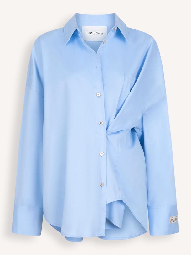Ontdek de Hailey katoenmix blouse van Love Stories in de kleur Lichtblauw bij Orangebag. Op werkdagen voor 21:45 besteld, morgen in huis.