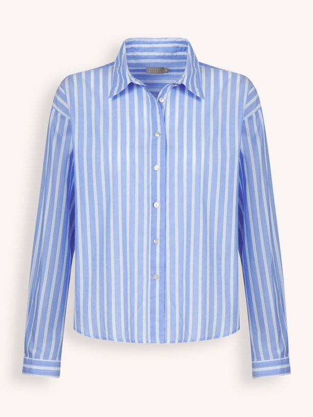 Ontdek de Katoenen gestreepte blouse van No Man's Land in de kleur Blauw bij Orangebag. Op werkdagen voor 21:45 besteld, morgen in huis.
