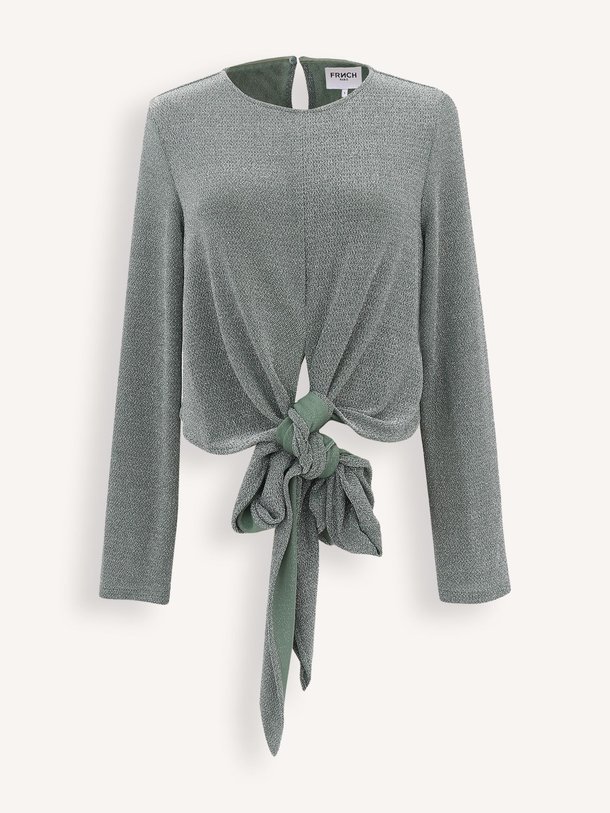 Ontdek de Abigail elastische top met lurex van Frnch in de kleur turquoise bij Orangebag. Op werkdagen voor 21:45 besteld, morgen in huis.