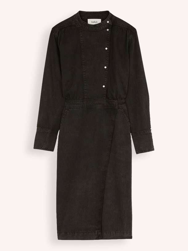 Ontdek de Bakie denim jurk van ba-sh in de kleur antraciet bij Orangebag. Op werkdagen voor 21:45 besteld, morgen in huis.