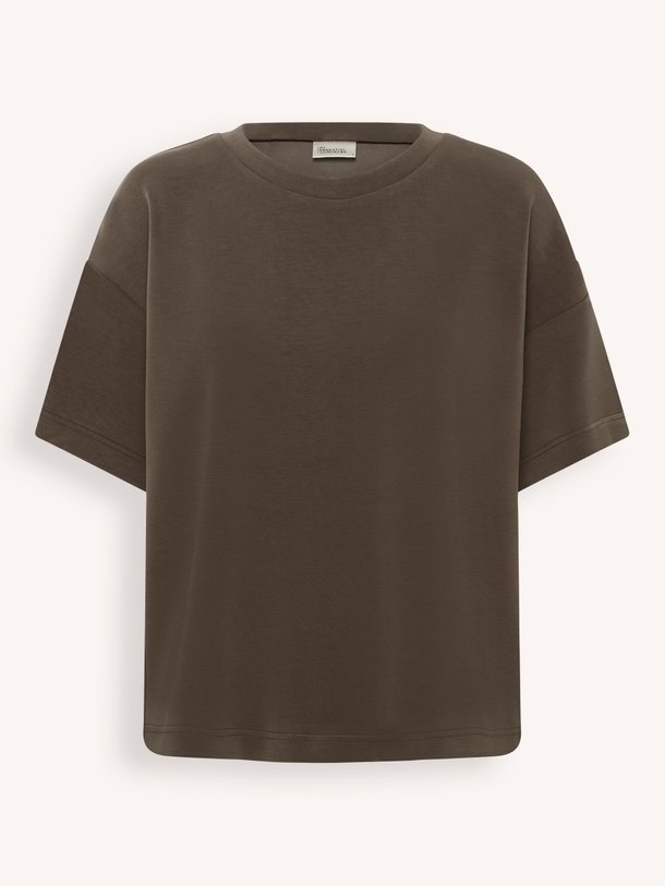 Ontdek de Helle viscosemix soft jersey T-shirt van My Essential Wardrobe in de kleur Bruin bij Orangebag. Op werkdagen voor 21:45 besteld, morgen in huis.